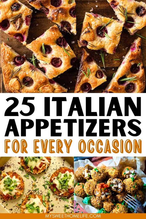 Embark on a journey through Italy's culinary treasures with these mouthwatering Italian appetizers. A taste of Italy's rich flavors, right at your fingertips! Elegant Italian Appetizers, Italian Aperitivo Food, Italian Christmas Party Ideas, Light Italian Appetizers, Italian Appetizers Easy Finger Foods, Italian Appetizers Easy Appetizer Ideas, Italian Christmas Appetizers, Italian Style Party, Italian Party Food