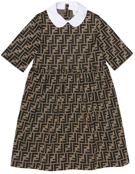 Printed Denim Dress, Fendi Dress, Joy Dress, Fendi Kids, Designer Dresses For Kids, Polo Ralph Lauren Kids, Chloe Kids, Ponte Dress, Cotton Blends Dress