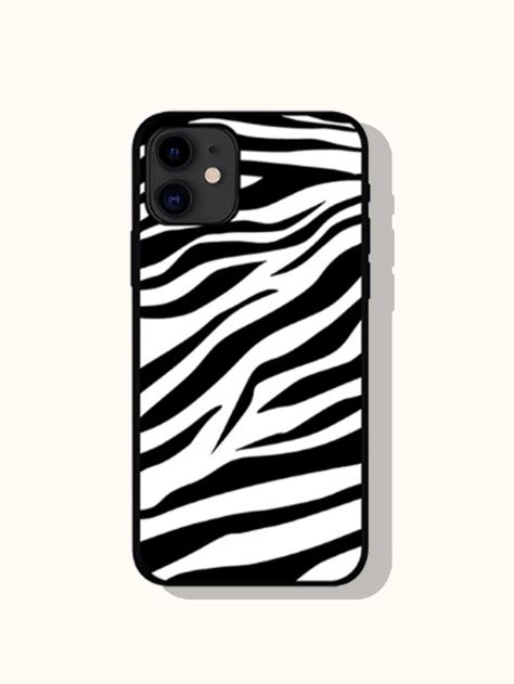 Zebra Print iPhone Case | SHEIN USA Zebra Phone Case, Zebra Print Phone Case, Flamingo Phone Case, Sparkly Phone Cases, Phone Case Diy Paint, Striped Phone Case, Abstract Phone Case, White Phone Case, Phone Cover Design