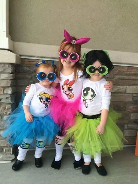 21 Halloween Costumes for Sisters | Finding Mandee Powder Puff Girls Costume, Costumes For Sisters, Halloween Costumes For Sisters, Powder Puff Girls, Sister Halloween Costumes, Powerpuff Kızları, Superhero Halloween Costumes, Sibling Halloween Costumes, Powerpuff Girls Costume