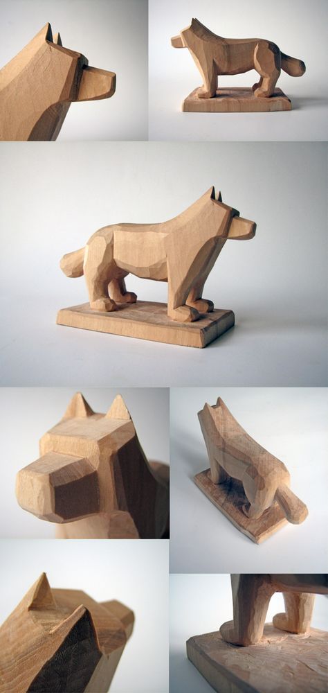 Dog woodcarving by Juozas Urbonavicius, via Behance Drawing Wood, Tools Drawing, Simple Wood Carving, Wood Carving For Beginners, Wood Carving Tools Knives, Dremel Wood Carving, Wooden Dog, Wood Animal, Wood Carving Designs