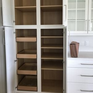 Ikea Built In Kitchen Cabinet, Ikea Havsta Built In Hack Pantry, Ikea Butler Pantry Hack, Diy Tall Pantry Cabinet, Ikea Closet Pantry Hack, Ikea Skelton Kitchen, Pantry Cabinet Built In, Ikea Built In Pantry Hack, Ikea Hack Built In Cabinets