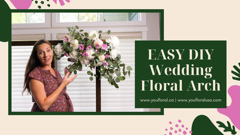 If you're making a DIY floral arch for your wedding or event, our easy tutorial will show you step by step how to do it! After watching our video, you'll be able to make a phenomenal floral arch that will look just like a professional florist made it, but at a fraction of the cost! #weddingflowerarch #flowerarch Diy Floral Arch, Wedding Floral Arch, Floral Arch Wedding, Wedding Arch Flowers, Arch Flowers, Floral Arch, Easy Tutorial, Wedding Floral, Wedding Arch