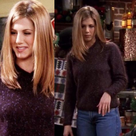 Rachel Green Cardigan, Rachel Green Chill Outfits, Rachel Green Denim, Rachel Green Outfits White Shirt, Rachel Green Early Seasons, Rachel Green Hair, Rachel Green Friends, Rachel Friends, Rachel Green Style