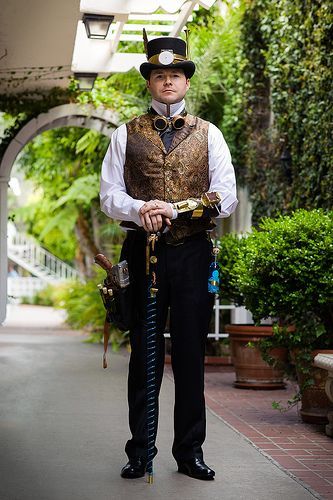 Steampunk Cosplay Men, Cane Reference, Steampunk Outfit Men, Formal Steampunk, Steampunk Gentleman, Steampunk Mens Fashion, Moda Steampunk, James Watson, Steampunk Man