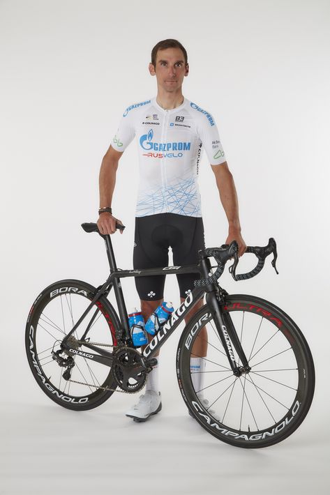 Roman Kreuziger and his Colnago C64 with graphics dedicated to the Gazprom RusVelo team Cool Photos, Cycling, Bike