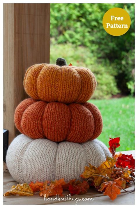 Thanksgiving Knitting Patterns Free, Knitted Gnomes, Knitted Halloween, Knitted Pumpkins, Halloween Knitting Patterns, Holiday Knitting, Pumpkin Patterns Free, Halloween Knitting, Poncho Knitting