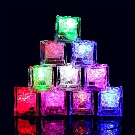 Amazon.com: Waterproof Led Ice Cube, 24 Pack Multi Color Flashing Glow in The Dark LED Light Up Ice Cube for Bar Club Drinking Party Wine Wedding Decoration: Home & Kitchen Wine Wedding Decorations, Led Ice Cubes, Drinking Party, Wine Decor, Wine Parties, Wine Wedding, Bar Club, Waterproof Led, Ice Cube