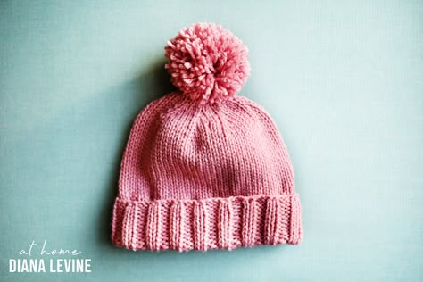 Children's Hat Knitting Pattern (Free and Easy) — Diana Levine, Photographer Toddler Hat Pattern, Child Hat Knitting Pattern, Knitted Hat Pattern, Baby Hats Knitting Free, Kids Hats Patterns, Baby Hat Knitting Patterns Free, Beanie Knitting Patterns Free, Knit Beanie Pattern, Happy Hat