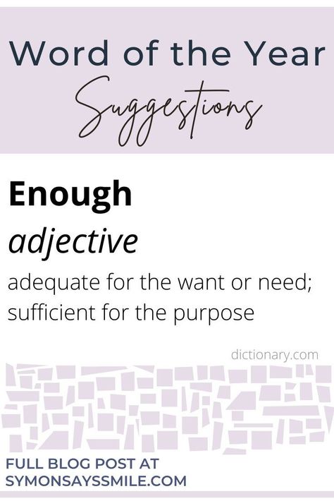 What is a word of the year, and why do you need one? Plus suggestions for your Word of the Year, and my Word for 2022! Word Of The Year Ideas, Word Of The Year, Feeling Discouraged, Your Word, One Plus, Keep Moving Forward, Great Words, Focus On Yourself, A Word