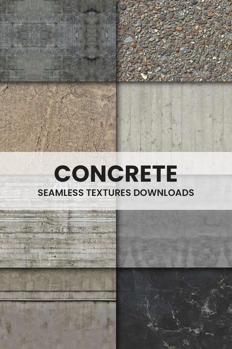 Downloadable seamless concrete textures and backgrounds. #stone #wall #bricks #backgrounds #pavement #designwithred #seamless #concrete #textures Concrete Pattern Texture, Pavement Texture Seamless, Stone Material Texture, Stone Wall Texture Seamless, Wall Texture Seamless, Concrete Pattern, Stone Wall Texture, Concrete Wall Texture, Pattern Concrete