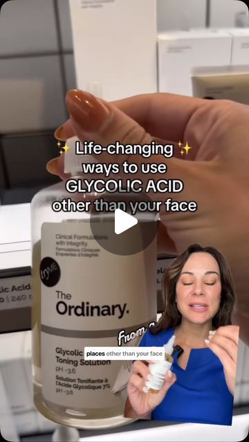 Lindsey Zubritsky, MD, FAAD on Instagram: "Glycolic acid: the most versatile ingredient out there?  When using in sensitive areas like the underarms, approach with caution (low %, diluted, 1-2x per week) to see how your skin tolerates it.  Otherwise, it’s pretty safe to use and super effective!  What’s your favorite way to use this? Let me know in the comments below ⬇️" How To Use Glycolic Acid, Glycolic Acid For Underarms, Glycolic Acid How To Use, Glycolic Acid Benefits, Glycolic Acid Cream, The Ordinary Glycolic Acid, Carboxylic Acid, Anniversary Ideas, Lactic Acid