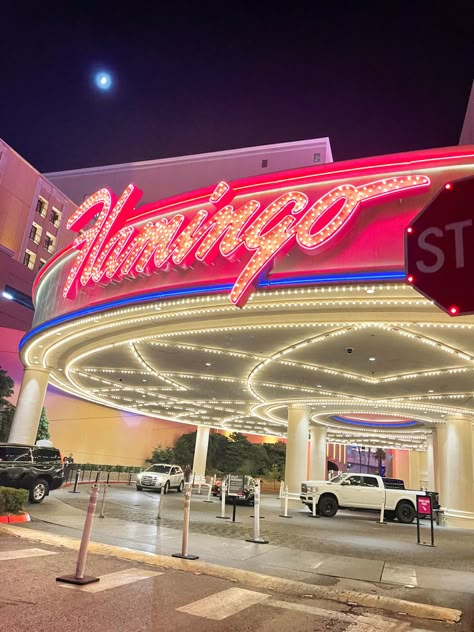 Flamingo hotel The Flamingo Las Vegas, Flamingo Hotel Las Vegas, Vegas Vibes, Vegas Photography, Flamingo Las Vegas, General Aesthetic, Flamingo Hotel, Las Vegas Hotel, Vegas Hotels