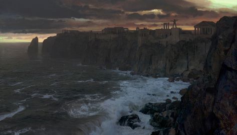 ArtStation - Fallen empires, Tomas Honz Fallen Empire, Greece Mythology, Fantasy Setting, Fantasy Places, Dark Ages, Environment Concept Art, Medieval Fantasy, Fantasy Artwork, Fantasy Landscape