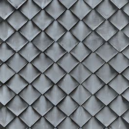 Zinc Roofing Tiles - Textures.com is a website that offers digital pictures of all sorts of materials. We have pictures of fabrics, wood, metal, bricks, plastic, and many more. These images are called textures and can be used for graphic design, visual effects, in computer games and any other situation where you need a nice pattern or background image. Urban Courtyards, Metal Shingles, Deck Roof, Zinc Roof, Walls Design, Roofing Tiles, Modern Courtyard, Surf Lodge, Raised Deck