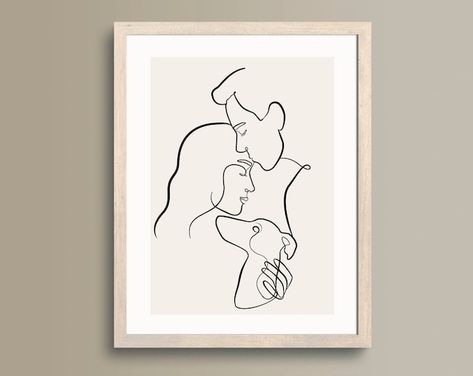 Abstrakte One Line Art Kuss Paar Single Line Art - Etsy Schweiz Christian Black And White, Sketch Couple, Line Abstract Art, Couple Line Art, Line Art Couple, Line Art Portrait, Single Line Art, Hope Art, Line Art Woman