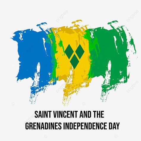 St Vincent And The Grenadines Flag, St Vincent Flag, St Vincent And The Grenadines, Flag Animation, Us Independence Day, Saint Vincent And The Grenadines, Independence Day Flag, Flags With Names, Paint Vector