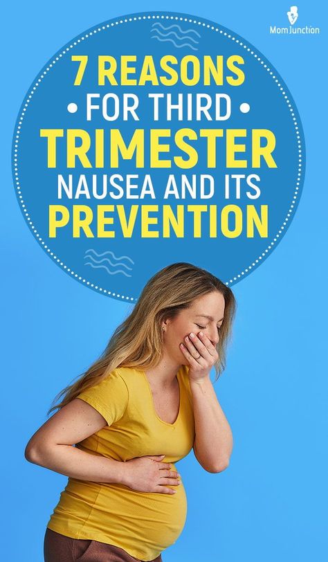 Third-trimester nausea and vomiting are less common. Usually, nausea and vomiting subside by the 16th week of pregnancy in most women. Overall, only 20% of pregnant women experience nausea and vomiting throughout pregnancy Third Trimester Nausea, Nausea During Pregnancy, Hellp Syndrome, Fetal Movement, 33 Weeks Pregnant, Nausea Pregnancy, Hcg Levels, 35 Weeks Pregnant, Third Trimester Pregnancy