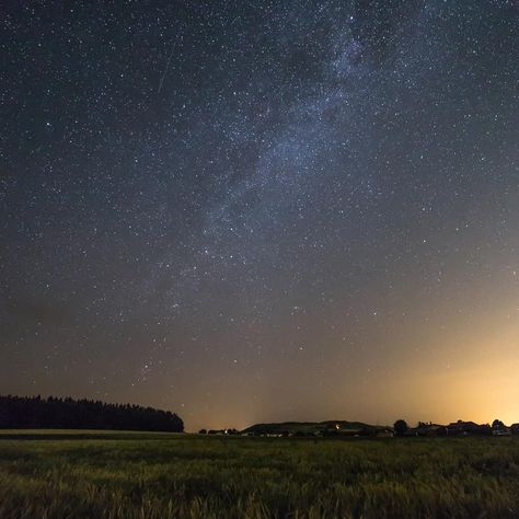 Milky way over a wheat field 😍  #photo #photography #photooftheday #schwarzwald #blackforest #waldshut #albbruck #germany #night #stars… Night Field, Field At Night, Germany Night, Night Stars, Twilight Sky, Wheat Field, Grass Field, Wheat Fields, Open Field