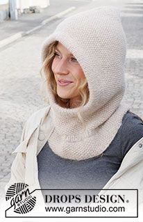 Frost Buster Balaclava / DROPS 225-7 - Kostenlose Strickanleitung Balaclava Knitting Pattern Free, Knit Balaclava Pattern, Balaclava Knitting Pattern, Knitting Patterns Free Dog, Crochet Knit Sweater, Hood Pattern, Knitted Balaclava, Sweater Ideas, Baby Frock Pattern