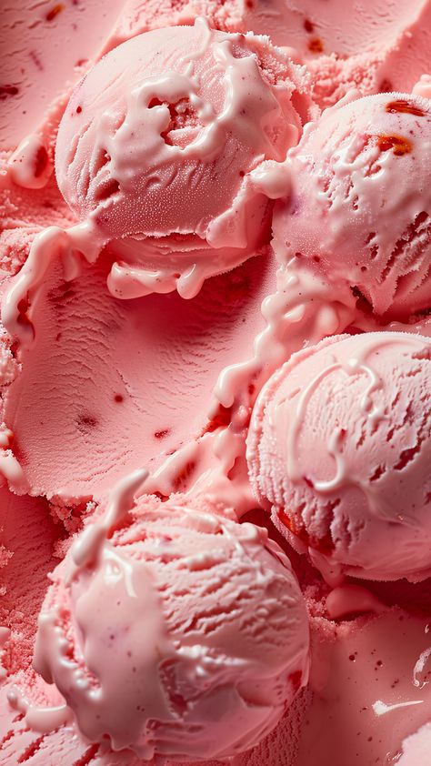 Ice Cream Aesthetic Wallpaper, Strawberry Ice Cream Aesthetic, Ice Cream Advertising, Ice Cream Aesthetic, Ice Cream Background, Ice Cream Wallpaper, Ice Cream Photography, Ice Cream Pink, Pink Ice Cream