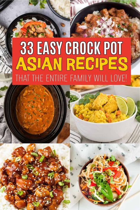 35 Best Asian Slow Cooker Recipes Asian Food Crockpot Recipes, Crock Pot Chinese Recipes, Asian Crockpot Meals, Crockpot Thai Recipes, Crock Pot Recipes Asian, Easy Crockpot Meals Asian, Crockpot Japanese Recipes, One Pot Slow Cooker Recipes, Easy Chinese Food Recipes Crockpot