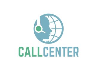 Call Center Logo design - Call Center is a combination of world circle and a people with headset. Price $99.00 Call Center Logo, Center Logo Design, Call Logo, Communication Center, Center Logo, Online Logo Design, 1 Logo, How To Make Logo, Messenger Logo