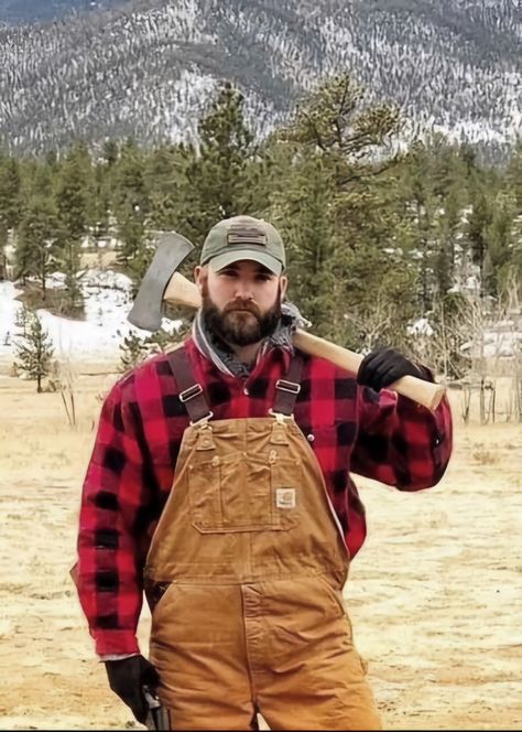 Lumberjack Style Men Outfits, Bald Aesthetic, Art Body Poses, Evil Fae, Lumberjack Aesthetic, Lumberjack Outfit, Honk Jr, Lumberjack Men, Lumberjack Man