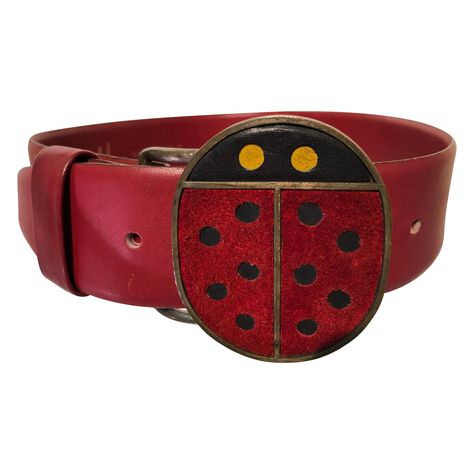 An adorable 1960s Vera Mod ladybug metal and suede belt buckle with original red beveled-edge leather belt. Size Small. A "ladybug means good luck in every language," Vera said. Ladybug Fashion, Swaggy Clothes, 60s Accessories, Clothe Styles, Lilac Wine, Sick Clothes, Dream Items, Swinging 60s, A Ladybug