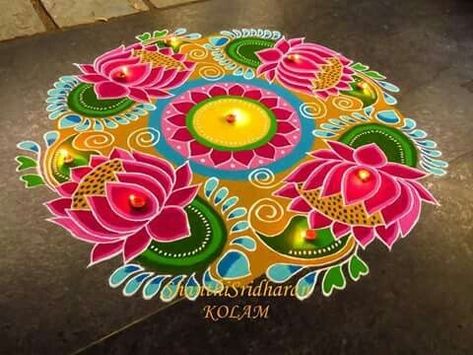 Rangoli Images, Rangoli Designs For Competition, Very Easy Rangoli Designs, Rangoli Designs Photos, Rangoli Designs Simple Diwali, Latest Rangoli, Easy Rangoli Designs Diwali, Rangoli Side Designs, Rangoli Designs Latest