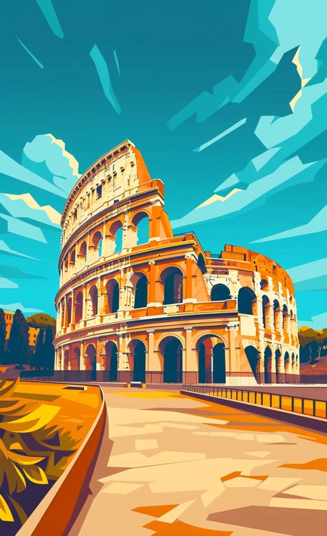 ✨💡Travel Wall Art with Midjourney Prompts - Go to the Link in my Bio🖱️🔗 Artistic Quilts, Modern Restaurants, Art Deco Travel Posters, Italy Painting, Architecture Drawing Art, Travel Postcard, Art Gallery Wallpaper, Travel Wall Art, Travel Wall