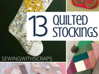 Diy Quilt Stocking, Quilted Stockings Christmas, Diy Quilted Christmas Stocking, Diy Christmas Stocking Pattern, Sewing With Scraps, Christmas Stocking Pattern Free, Stocking Pattern Free, Quilted Stocking, Christmas Stockings Sewing