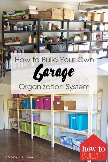 How to Build Your Own Garage Organization System #organize #organization #organizing #garage #organized Garage Organization Ideas Cheap, Garage Organization Cheap, Organizing Garage, Build Your Own Garage, Garage Storage Plans, Garage Laundry Rooms, Diy Garage Organization, Organization Garage, Garage Organization Systems