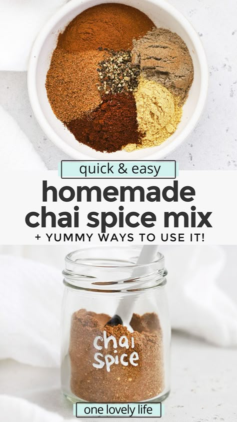 Chia Spice Blend, Chai Seasoning Blend, How To Make All Spice, Homemade Chai Mix Recipe, Diy Chai Spice Blend, Chia Spice Recipe, Chai Tea Spice Blend, Homemade Chai Spice Blend, Chai Mix Homemade