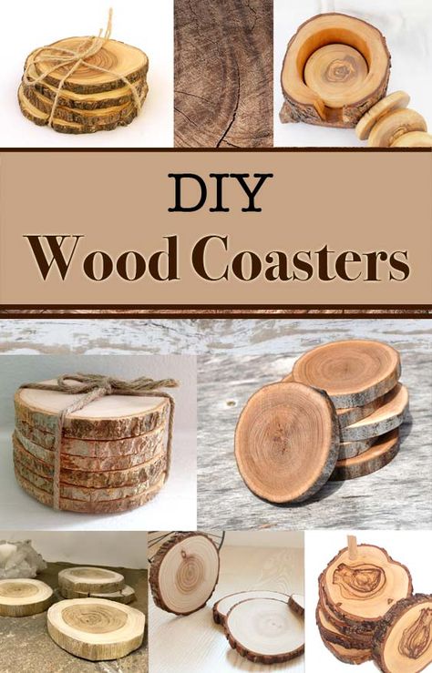 Diy Wood Coasters, Wood Coasters Wedding, Wood Coasters Diy, Easy Woodworking Ideas, Craft Home Decor, Wood Projects For Beginners, Diy Projects To Sell, Wood Slice Crafts, Into The Wood