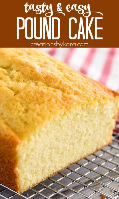 Quick Pound Cake Recipes, How To Make Pound Cake, Plain Pound Cake Recipes, Small Pound Cake Recipe, Pound Cake Recipes Moist, Basic Pound Cake Recipe, Simple Pound Cake, Best Pound Cake, Best Pound Cake Recipe