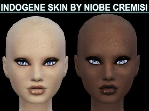 Indogene Reptile Skin | Skindetails | Sci-Fi | by niobe cremisi via tsr | TS4 | Maxis Match | MM | CC Sims 4 Vertigo Skin Cc, Sims 4 Reptile Cc, Sims 4 Alien Skin Details, Sims 4 Alien Skin, Sims 4 Cc Alien Makeup, Sims 4 Cc Clumsy Alien Hair, Reptile Eye, Reptile Skin, Eye Brows