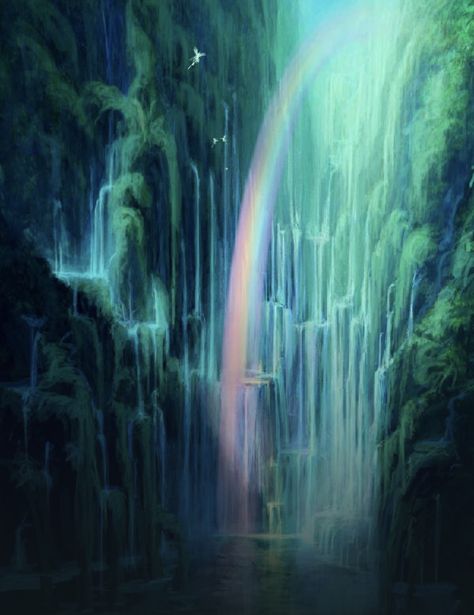 John Pitre, Gilbert Williams, Barbie Fairytopia, Barbie Food, Rainbow Falls, Fantasy Book, Movies Aesthetic, Fantasy Images, Barbie Princess