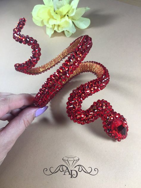 Snake Bracelet Red Dance Bracelet Ballroom Dance Bracelet - Etsy Ukraine Red Dance, Dancer Necklace, Ballroom Jewelry, Hand Bracelets, Ballroom Dance Dress, Belly Dance Jewelry, Burlesque Costume, Latin Dance Dress, Dance Accessories