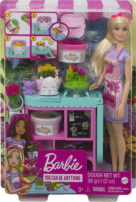 barbie doll florist kids Barbie I Can Be, Barbie Bebe, Flower Shop Display, Baby Barbie, Barbie Sets, Mattel Shop, Barbie Toys, Cute Headbands, You Can Be Anything