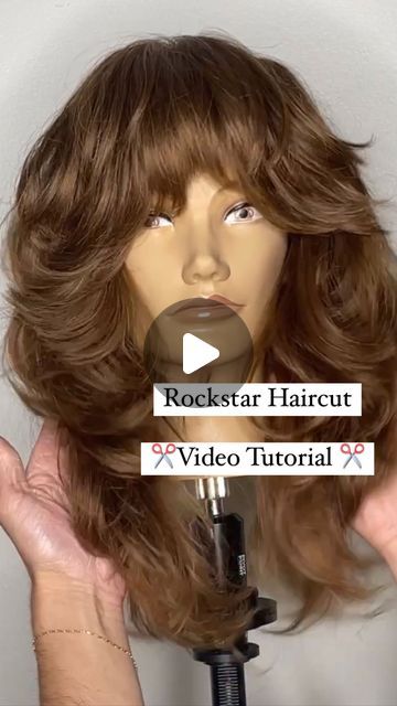 Rock Star Shag Haircut, Shaggy Rocker Hair, Long Layers Tutorial, Rockstar Shag Haircut, Rockstar Shag, How To Style A Shag Haircut Tutorial, French Shag Haircut, Rocker Hairstyles For Women, Rock Haircut