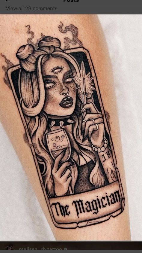 Tarot Card Tattoo Women, Melissa Rb Tattoo, Witch Tarot Card Tattoo, Tarot Tattoos For Women, Tarot Card Sleeve Tattoo, Spiritual Tattoo Sleeve Women, Virgo Tarot Card Tattoo, Tarot Drawings, Tarot Tattoo Ideas