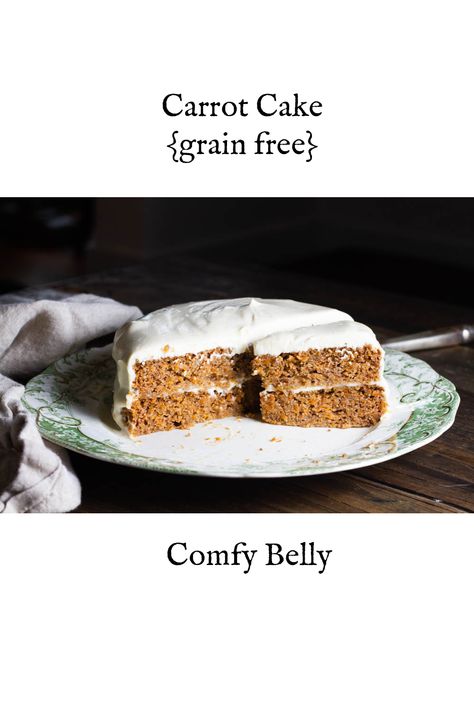 Carrot Cake {grain free} Carrot Cake Almond Flour Recipe, Grain Free Carrot Cake, Grain Free Carrot Cake Muffins, Paleo Carrot Cake Banana Bread, Paleo Running Momma Carrot Cake, Cinnamon Carrots, Specific Carbohydrate Diet Recipes, Specific Carbohydrate Diet, Carrot Cake Recipe