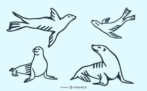 Sea Lion Doodle Set #AD , #SPONSORED, #paid, #Lion, #Doodle, #Set, #Sea Small Sea Lion Tattoo, Sea Lion Tattoo Simple, Sea Lion Tattoo Ideas, Sea Lion Illustration, Sea Lion Drawing, Sea Lion Tattoo, Lion Doodle, Lion Drawing Simple, Sea Tattoos