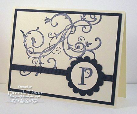 Lovely Letters Monogrammed Notes STAMPIN' UP! BAROQUE MOTIFS Baroque Motifs, Alphabet Handwriting, Fonts Embroidery, Fonts Lettering, Note Card Gifts, Cricut Monogram, Envelope Addressing, Font Alphabet, Letters Alphabet