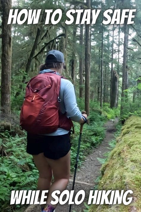 Solo hiking can be intimidating for ANYBODY, whether you’re a man or a woman. Here are 10 mistakes to avoid when hiking alone that will help you stay safe while solo hiking. Solo Hiking, Hiking A 14er, Solo Camping Women, Hiking For Beginners Woman, How To Get Into Hiking, Solo Backpacking Woman, Workouts To Prepare For Hiking, Hiking Safety Tips, Hiking Necessities