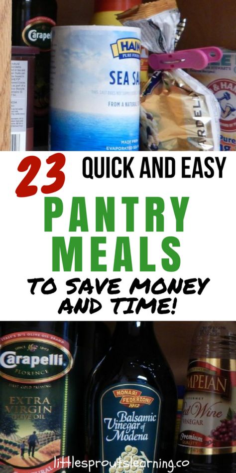 Pantry Cooking, Pantry Challenge, Preppers Pantry, Pantry Meals, Healthy Pantry, Daycare Menu, Pantry Recipes, Cooking At Home, Meals To Make