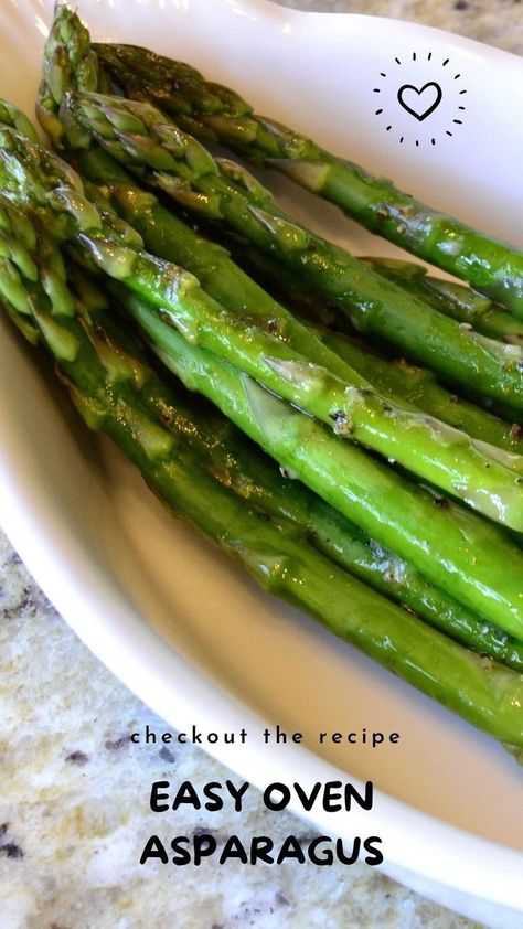 This oven-baked asparagus makes cooking vegetables a breeze, resulting in a tender-crisp side dish that's perfect for spring. Learn how to season asparagus for a roasted flavor that complements any meal. Say goodbye to mess with this no-fuss asparagus recipe roasted to perfection. Ready to make the best asparagus recipe your go-to? Click for the full guide! #food #recipe Oven Cooked Asparagus, Baking Asparagus, Asparagus In The Oven, Oven Asparagus, Cooked Asparagus, Oven Baked Asparagus, Asparagus Side, Asparagus Side Dish, Best Asparagus Recipe