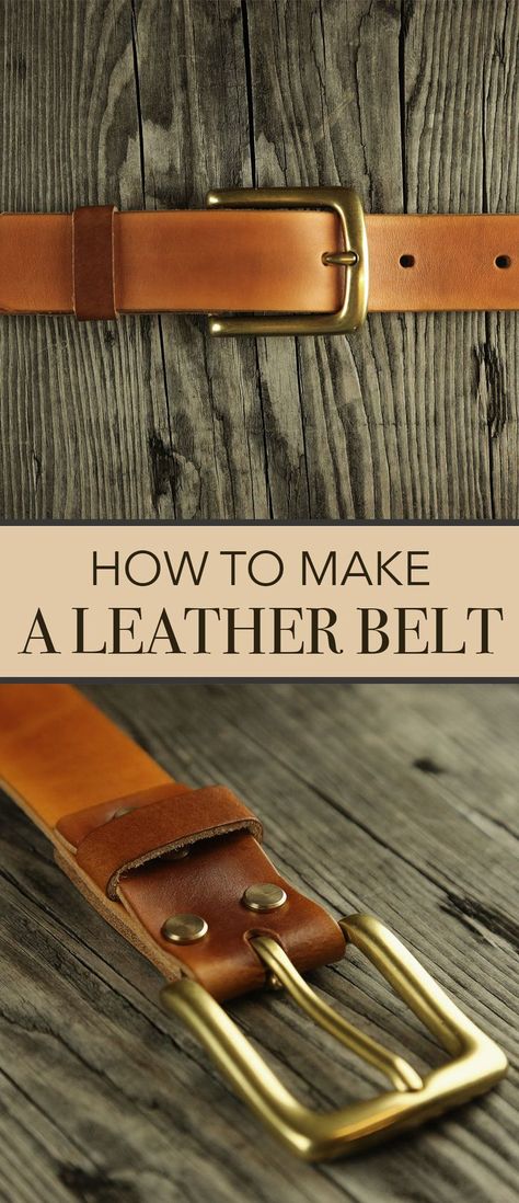 How to Make a Leather Belt Diy Leather Belt How To Make, How To Make Leather Belts, How To Make A Leather Belt, Leather Things To Make, Leather Making Projects, How To Make A Belt, Leather Ideas Handmade, Diy Leather Belt, Leather Belt Crafts