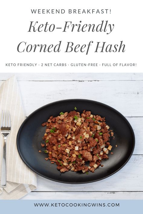 Cornbeef Hash, Keto Corned Beef, Beef Cauliflower, Egg Free Breakfast, Corned Beef Hash, Beef Hash, Low Carb Breakfast Recipes, Keto Cooking, Weekend Breakfast